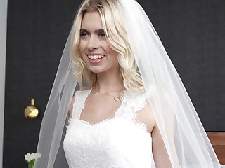Bride Jill Kassidy drops her white panties for hardcore pounding